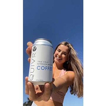 Quivr Nitro Cold Brew - Dark Roast, 12 pack Keto Paleo