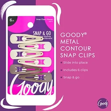 Comfortable Metal Hair Snap Clips in Blonde Colors