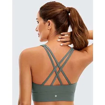 CRZ YOGA Butterluxe Strappy Sports Bra - Ultra Soft Comfort