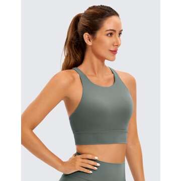 CRZ YOGA Butterluxe Strappy Sports Bra - Ultra Soft Comfort
