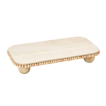 Stylish Creative Co-Op Mango Beads Serving Tray