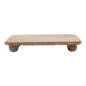 Stylish Creative Co-Op Mango Beads Serving Tray