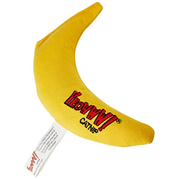 Yeowww! Catnip Toy Yellow Banana for Playful Cats
