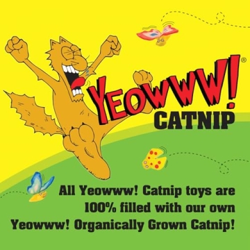 Yeowww! Catnip Toy Yellow Banana for Playful Cats