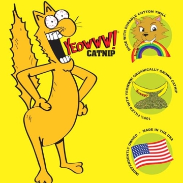 Yeowww! Catnip Toy Yellow Banana for Playful Cats