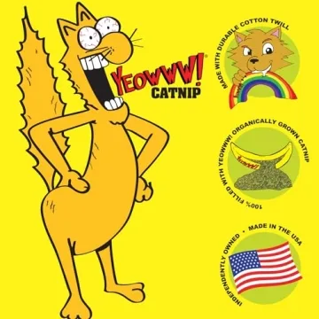 Yeowww! Catnip Toy Yellow Banana for Playful Cats