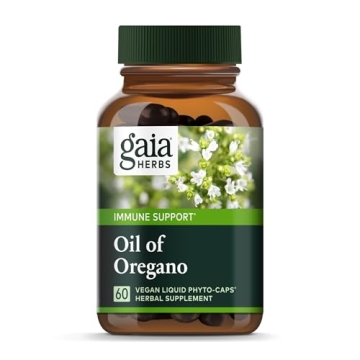 Gaia Herbs Oil of Oregano - Immune and Antioxidant Support Capsules for Overall Well-Being - 60 Vega...