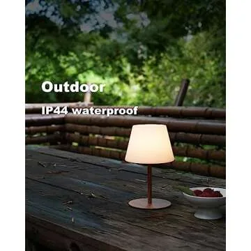 ILOVINIT Cordless Table Lamp for Home and Outdoor