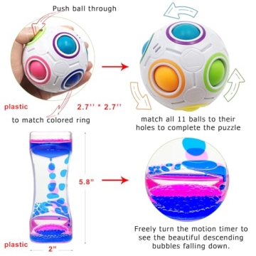 Scientoy Fidget Toy Set for Stress Relief and Focus