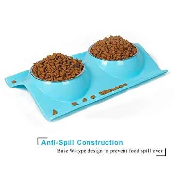 UPSKY Premium Stainless Steel Double Dog Cat Bowls