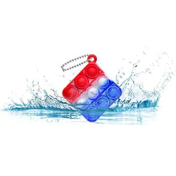 28 Pcs Mini Pop Fidget Toy Pack Simple Bubble Popping Keychain, Squeeze Rainbow Stress Relief Sensory Hand Pops Bulk Toy, Office Desk Toys for Kids Adults Christmas Party Favors Student Gifts