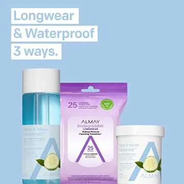 Almay Waterproof Eye Makeup Remover Pads, 80 Count