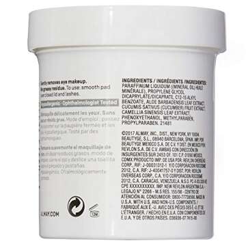 Almay Waterproof Eye Makeup Remover Pads, 80 Count