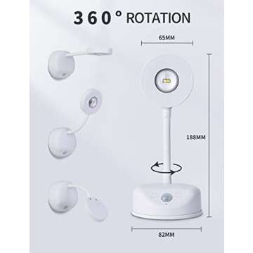GARTO Battery Operated Motion Sensor Spotlight
