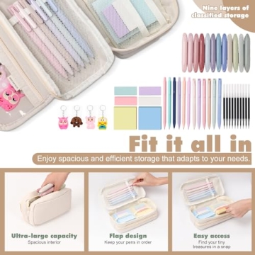 MoniiyHong 41 PCS Aesthetic School Supplies Set