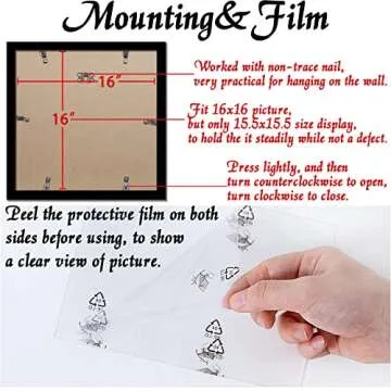 Stylish Ijuerybai 16x16 Picture Frames for Photos