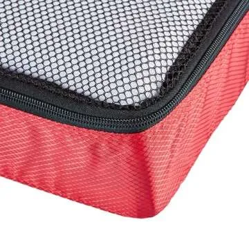 Amazon Basics Slim Packing Cubes - 4-Piece Travel Organizers