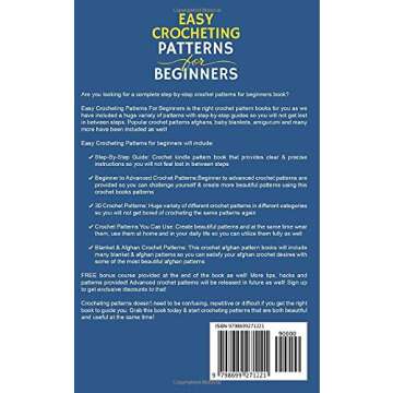 Easy Crocheting Patterns For Beginners: 30 Crochet Patterns With Step By Step Instructions That Any ...