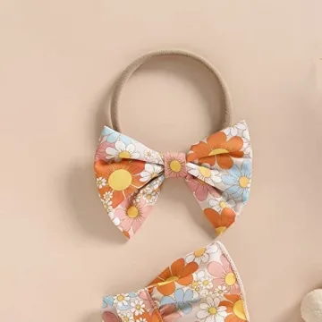 YINGISFITM Toddler Baby Girl Floral Ruffle Romper Set