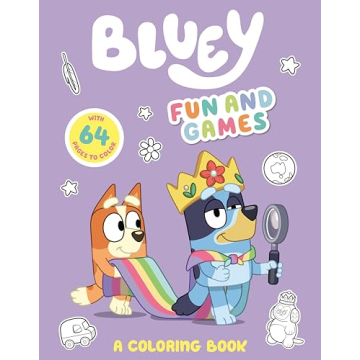 Bluey Fun and Games Coloring Book for Kids
