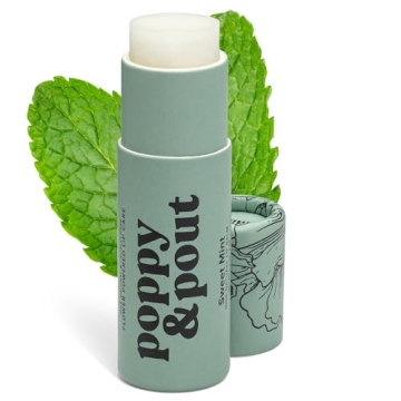 Poppy & Pout Sweet Mint Jumbo Lip Balm Natural Care