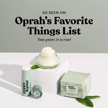 Poppy & Pout Sweet Mint Jumbo Lip Balm Natural Care