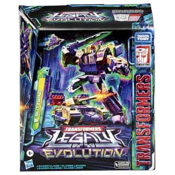 Transformers Toys Legacy Evolution Leader Blitzwing Toy, 7-inch, Action Figure for Boys and Girls Ages 8 and Up