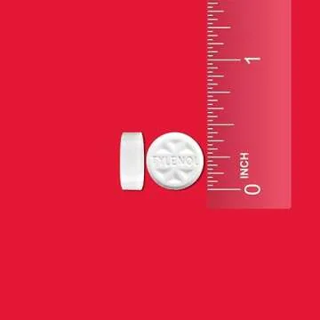 Tylenol Regular Strength Tablets, Acetaminophen Pain Reliever & Fever Reducer, 100 ct