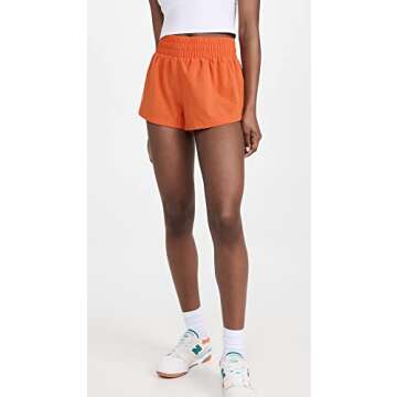Varley Women's Kallin Running Shorts, Orange Rust, S