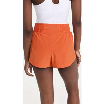Varley Women's Kallin Running Shorts, Orange Rust, S