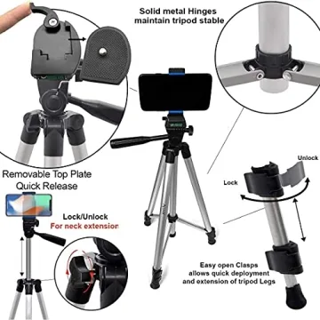 Acuvar 50" Lightweight Smartphone & Camera Tripod