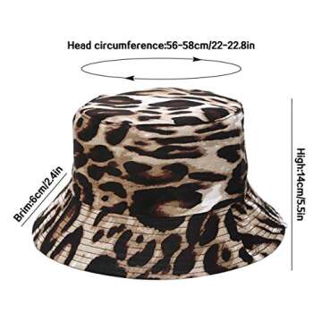 Stylish XYIYI Cheetah Bucket Hat for Everyone