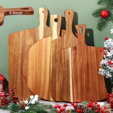 Silifine Acacia Wood Cutting Boards Set for Charcuterie