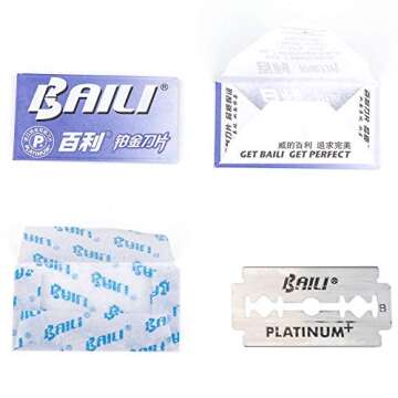 BAILI Platinum Double Edge Razor Blades - 5 Pack