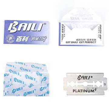 BAILI Platinum Double Edge Razor Blades - 5 Pack