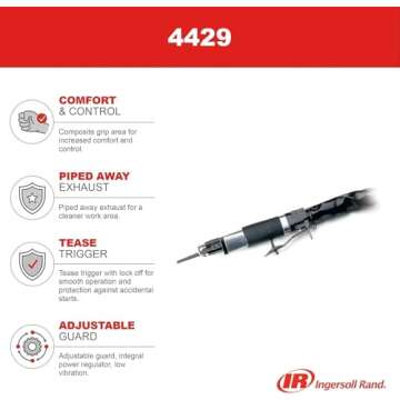 Ingersoll Rand Ingersoll-Rand 4429 Super Duty Pneumatic Reciprocation Saw, 3/8 in.
