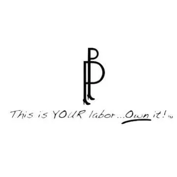 Pretty Pushers Cotton Jersey Labor Gown One Size (2-16 pre-pregnancy) Black