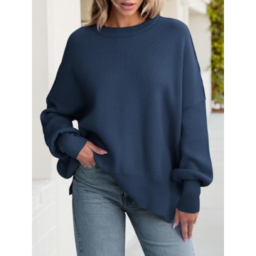 ANRABESS Women's Cozy Oversized Pullover for Fall
