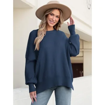 ANRABESS Women's Cozy Oversized Pullover for Fall