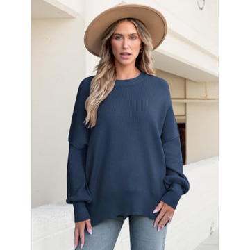 ANRABESS Women's Cozy Oversized Pullover for Fall
