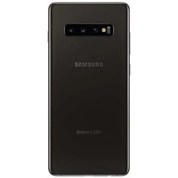 Samsung Galaxy S10+ Factory Unlocked Android Cell Phone | US Version | 1TB of Storage | Fingerprint ID and Facial Recognition | Long-Lasting Battery | Ceramic Black