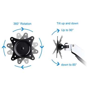 Full Motion Dual Monitor Mount with Height Adjustment