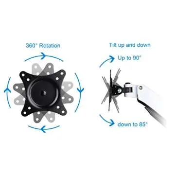 Full Motion Dual Monitor Mount with Height Adjustment