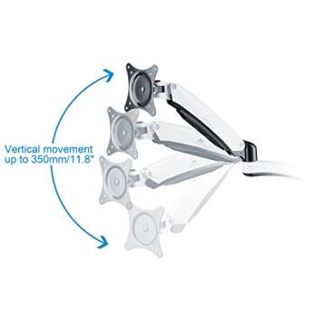 Full Motion Dual Monitor Mount with Height Adjustment