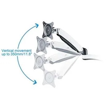 Full Motion Dual Monitor Mount with Height Adjustment