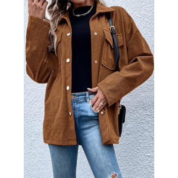 Astylish Women’s Waffle Knit Shacket for Fall 2024