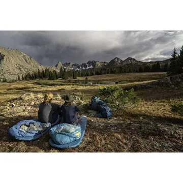 Kelty Cosmic 20 Degree 550 Down Fill Sleeping Bag for 3 Season Camping, Premium Thermal Efficiency, Soft to Touch, Large Footbox, Compression Stuff Sack (Short)