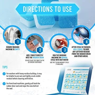 Washing Machine Cleaning Tablets for 12 Months Supply