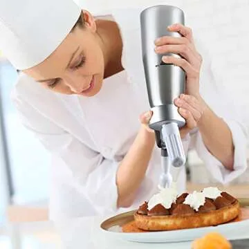 ProFaster Whipped Cream Dispenser-1 Pint Professional Whip Cream Canister with 15 Different Homemade Cream of Recipe Use 8g N2O Cream Dispenser Chargers (Not Included), containers for household use