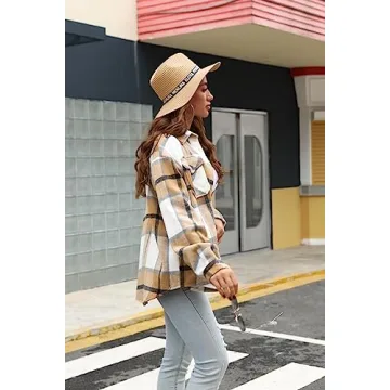 Boutikome Women's Plaid Shacket | Cozy Fall Styles
